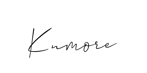 Similarly Allison_Script is the best handwritten signature design. Signature creator online .You can use it as an online autograph creator for name Knmore. Knmore signature style 2 images and pictures png