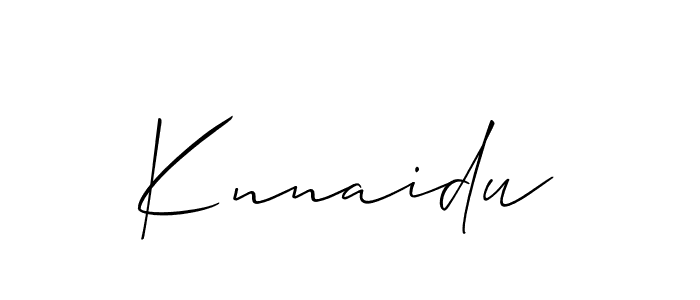 Knnaidu stylish signature style. Best Handwritten Sign (Allison_Script) for my name. Handwritten Signature Collection Ideas for my name Knnaidu. Knnaidu signature style 2 images and pictures png