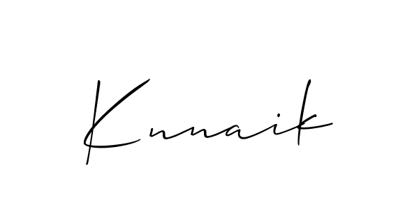 You can use this online signature creator to create a handwritten signature for the name Knnaik. This is the best online autograph maker. Knnaik signature style 2 images and pictures png