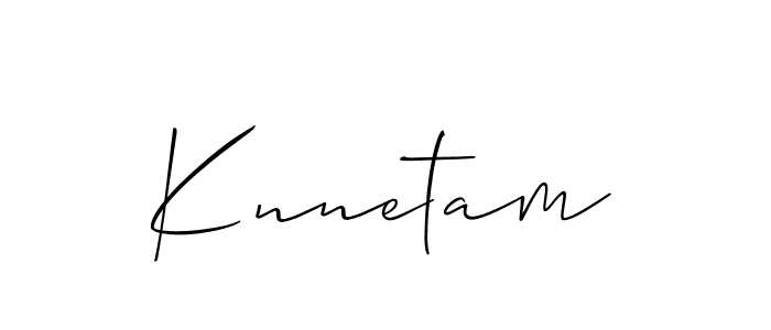 How to make Knnetam name signature. Use Allison_Script style for creating short signs online. This is the latest handwritten sign. Knnetam signature style 2 images and pictures png