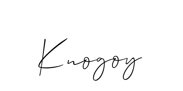 Once you've used our free online signature maker to create your best signature Allison_Script style, it's time to enjoy all of the benefits that Knogoy name signing documents. Knogoy signature style 2 images and pictures png