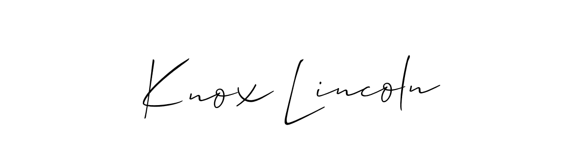 Make a short Knox Lincoln signature style. Manage your documents anywhere anytime using Allison_Script. Create and add eSignatures, submit forms, share and send files easily. Knox Lincoln signature style 2 images and pictures png