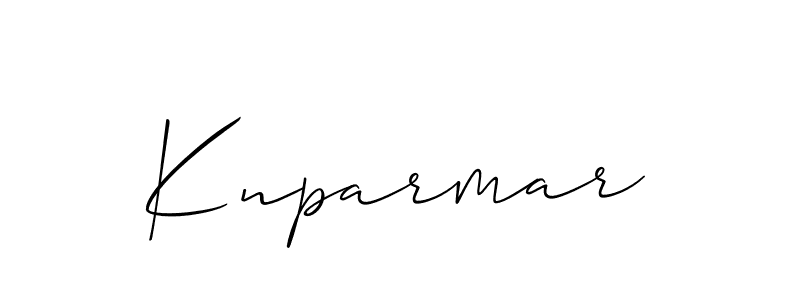 Design your own signature with our free online signature maker. With this signature software, you can create a handwritten (Allison_Script) signature for name Knparmar. Knparmar signature style 2 images and pictures png