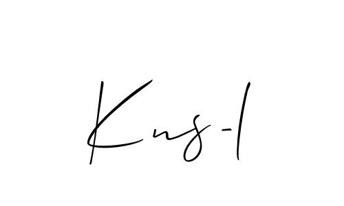 Once you've used our free online signature maker to create your best signature Allison_Script style, it's time to enjoy all of the benefits that Kns-l name signing documents. Kns-l signature style 2 images and pictures png