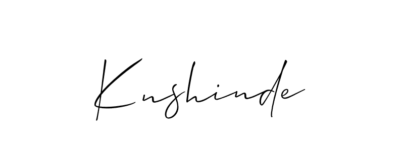 Knshinde stylish signature style. Best Handwritten Sign (Allison_Script) for my name. Handwritten Signature Collection Ideas for my name Knshinde. Knshinde signature style 2 images and pictures png