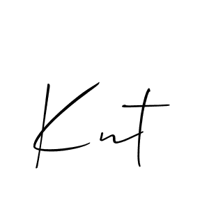 Also we have Knt name is the best signature style. Create professional handwritten signature collection using Allison_Script autograph style. Knt signature style 2 images and pictures png