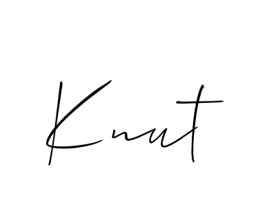 Also we have Knut name is the best signature style. Create professional handwritten signature collection using Allison_Script autograph style. Knut signature style 2 images and pictures png