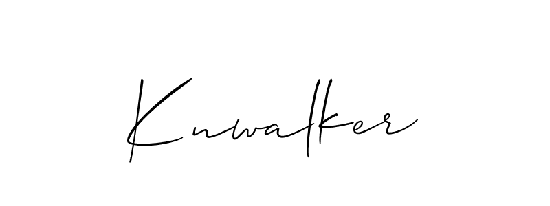 Knwalker stylish signature style. Best Handwritten Sign (Allison_Script) for my name. Handwritten Signature Collection Ideas for my name Knwalker. Knwalker signature style 2 images and pictures png