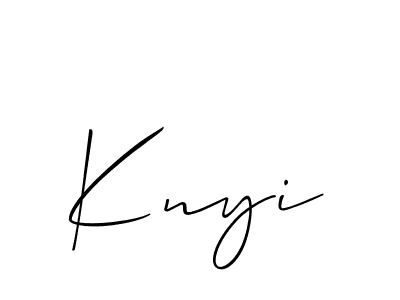 You can use this online signature creator to create a handwritten signature for the name Knyi. This is the best online autograph maker. Knyi signature style 2 images and pictures png