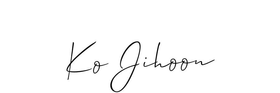 Make a short Ko Jihoon signature style. Manage your documents anywhere anytime using Allison_Script. Create and add eSignatures, submit forms, share and send files easily. Ko Jihoon signature style 2 images and pictures png