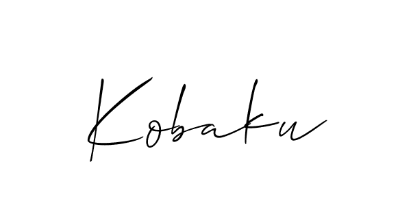 Make a beautiful signature design for name Kobaku. With this signature (Allison_Script) style, you can create a handwritten signature for free. Kobaku signature style 2 images and pictures png
