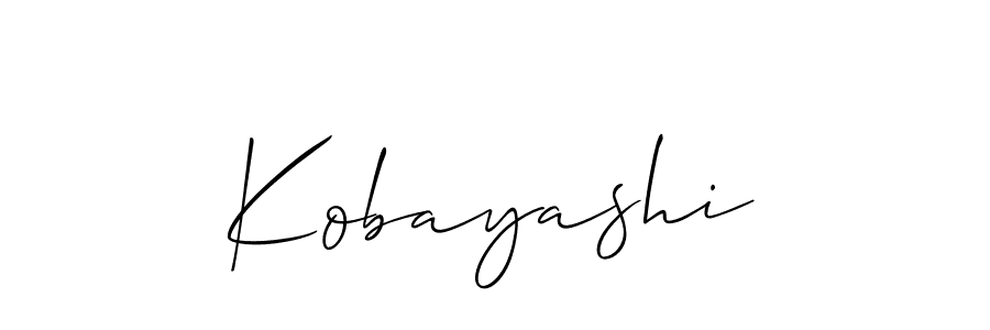 Use a signature maker to create a handwritten signature online. With this signature software, you can design (Allison_Script) your own signature for name Kobayashi. Kobayashi signature style 2 images and pictures png