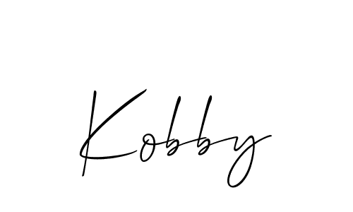 Also You can easily find your signature by using the search form. We will create Kobby name handwritten signature images for you free of cost using Allison_Script sign style. Kobby signature style 2 images and pictures png