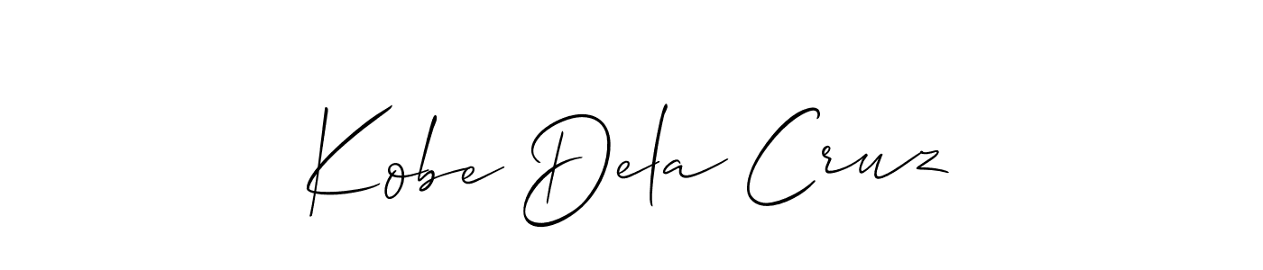 Once you've used our free online signature maker to create your best signature Allison_Script style, it's time to enjoy all of the benefits that Kobe Dela Cruz name signing documents. Kobe Dela Cruz signature style 2 images and pictures png