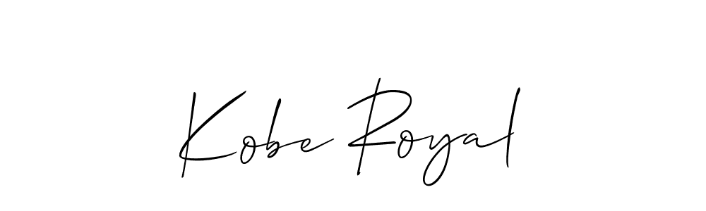 Design your own signature with our free online signature maker. With this signature software, you can create a handwritten (Allison_Script) signature for name Kobe Royal. Kobe Royal signature style 2 images and pictures png