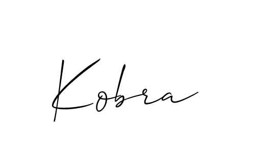 Allison_Script is a professional signature style that is perfect for those who want to add a touch of class to their signature. It is also a great choice for those who want to make their signature more unique. Get Kobra name to fancy signature for free. Kobra signature style 2 images and pictures png