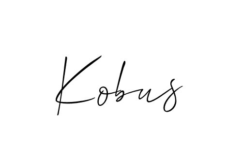 The best way (Allison_Script) to make a short signature is to pick only two or three words in your name. The name Kobus include a total of six letters. For converting this name. Kobus signature style 2 images and pictures png