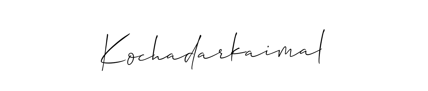 Once you've used our free online signature maker to create your best signature Allison_Script style, it's time to enjoy all of the benefits that Kochadarkaimal name signing documents. Kochadarkaimal signature style 2 images and pictures png