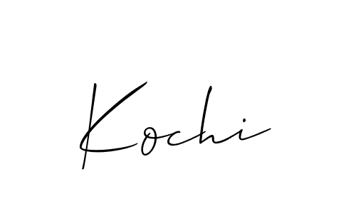 How to make Kochi signature? Allison_Script is a professional autograph style. Create handwritten signature for Kochi name. Kochi signature style 2 images and pictures png