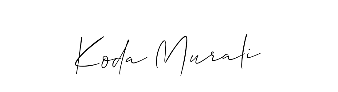 This is the best signature style for the Koda Murali name. Also you like these signature font (Allison_Script). Mix name signature. Koda Murali signature style 2 images and pictures png