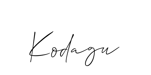 if you are searching for the best signature style for your name Kodagu. so please give up your signature search. here we have designed multiple signature styles  using Allison_Script. Kodagu signature style 2 images and pictures png