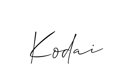 The best way (Allison_Script) to make a short signature is to pick only two or three words in your name. The name Kodai include a total of six letters. For converting this name. Kodai signature style 2 images and pictures png