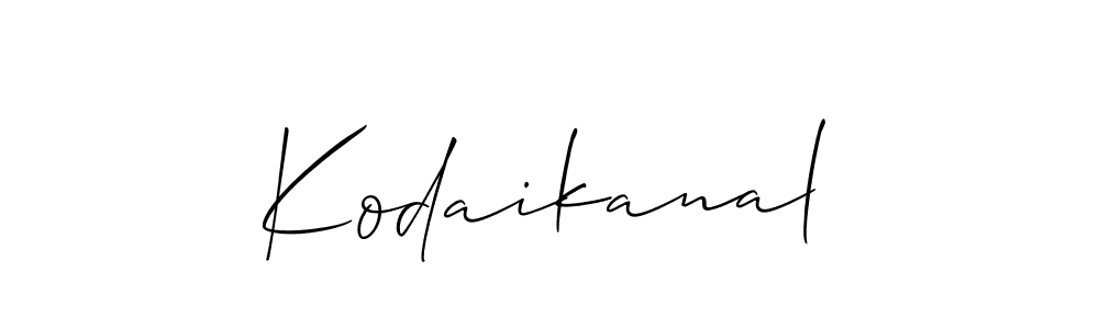Kodaikanal stylish signature style. Best Handwritten Sign (Allison_Script) for my name. Handwritten Signature Collection Ideas for my name Kodaikanal. Kodaikanal signature style 2 images and pictures png