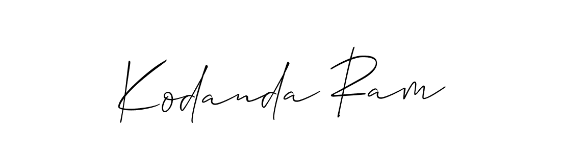 How to make Kodanda Ram signature? Allison_Script is a professional autograph style. Create handwritten signature for Kodanda Ram name. Kodanda Ram signature style 2 images and pictures png