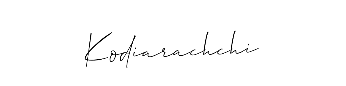 You should practise on your own different ways (Allison_Script) to write your name (Kodiarachchi) in signature. don't let someone else do it for you. Kodiarachchi signature style 2 images and pictures png