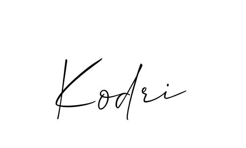 if you are searching for the best signature style for your name Kodri. so please give up your signature search. here we have designed multiple signature styles  using Allison_Script. Kodri signature style 2 images and pictures png