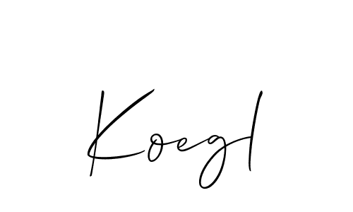 Also we have Koegl name is the best signature style. Create professional handwritten signature collection using Allison_Script autograph style. Koegl signature style 2 images and pictures png