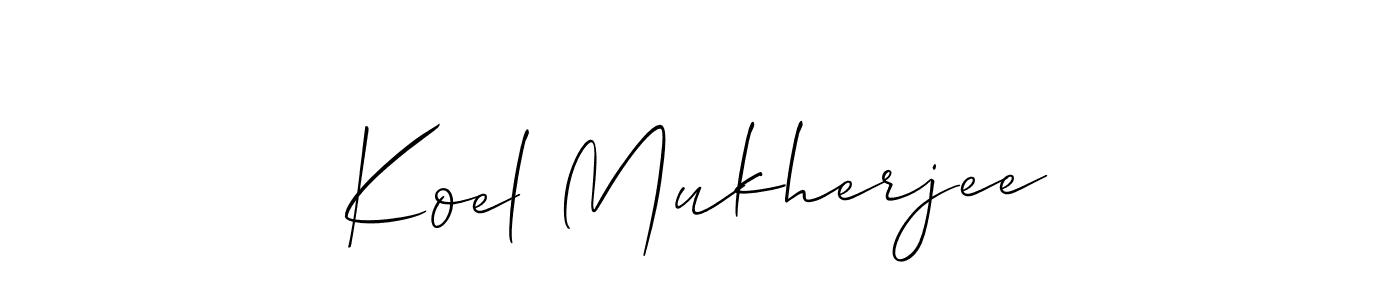 Also You can easily find your signature by using the search form. We will create Koel Mukherjee name handwritten signature images for you free of cost using Allison_Script sign style. Koel Mukherjee signature style 2 images and pictures png