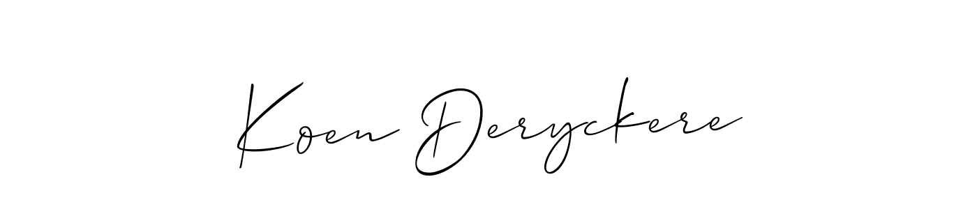 This is the best signature style for the Koen Deryckere name. Also you like these signature font (Allison_Script). Mix name signature. Koen Deryckere signature style 2 images and pictures png