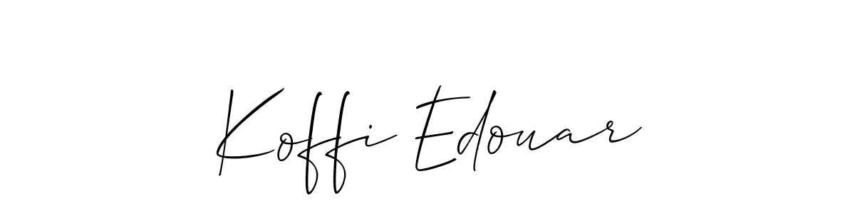 This is the best signature style for the Koffi Edouar name. Also you like these signature font (Allison_Script). Mix name signature. Koffi Edouar signature style 2 images and pictures png