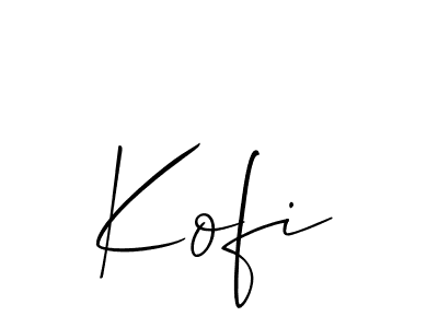 if you are searching for the best signature style for your name Kofi. so please give up your signature search. here we have designed multiple signature styles  using Allison_Script. Kofi signature style 2 images and pictures png