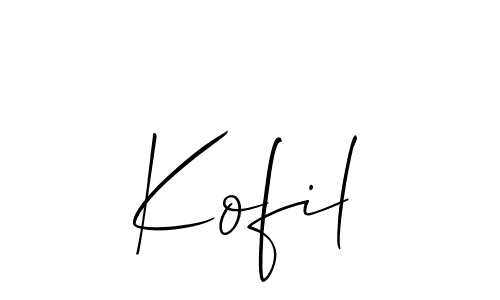 You can use this online signature creator to create a handwritten signature for the name Kofil. This is the best online autograph maker. Kofil signature style 2 images and pictures png