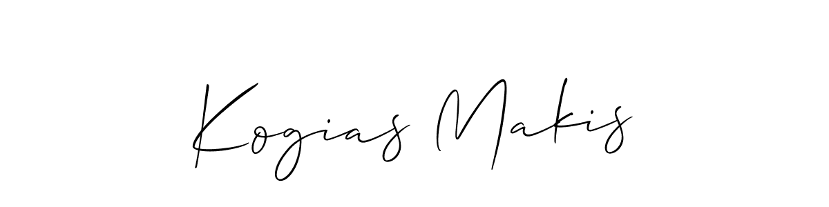 How to make Kogias Makis name signature. Use Allison_Script style for creating short signs online. This is the latest handwritten sign. Kogias Makis signature style 2 images and pictures png