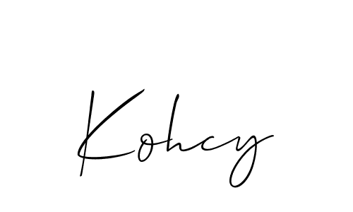 You can use this online signature creator to create a handwritten signature for the name Kohcy. This is the best online autograph maker. Kohcy signature style 2 images and pictures png