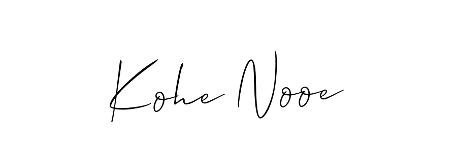 Make a short Kohe Nooe signature style. Manage your documents anywhere anytime using Allison_Script. Create and add eSignatures, submit forms, share and send files easily. Kohe Nooe signature style 2 images and pictures png