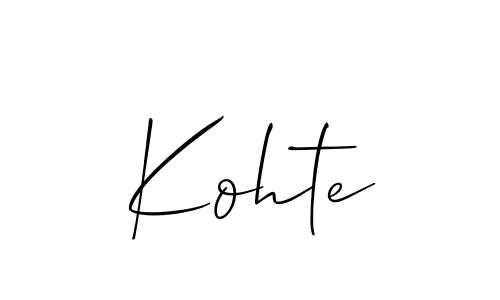 Also You can easily find your signature by using the search form. We will create Kohte name handwritten signature images for you free of cost using Allison_Script sign style. Kohte signature style 2 images and pictures png