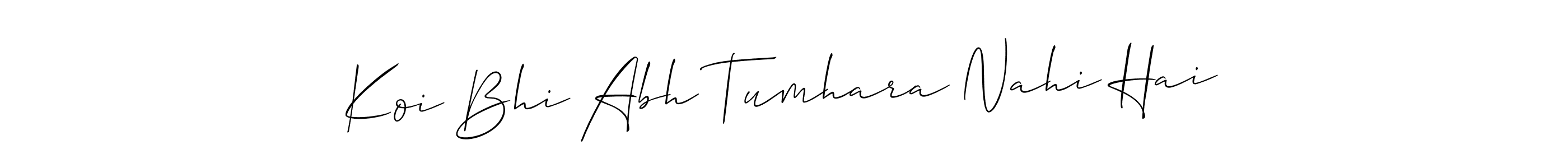 Make a beautiful signature design for name Koi Bhi Abh Tumhara Nahi Hai. Use this online signature maker to create a handwritten signature for free. Koi Bhi Abh Tumhara Nahi Hai signature style 2 images and pictures png