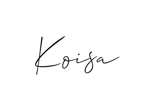 Koisa stylish signature style. Best Handwritten Sign (Allison_Script) for my name. Handwritten Signature Collection Ideas for my name Koisa. Koisa signature style 2 images and pictures png