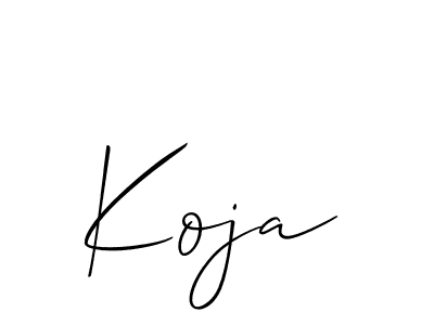 Similarly Allison_Script is the best handwritten signature design. Signature creator online .You can use it as an online autograph creator for name Koja. Koja signature style 2 images and pictures png
