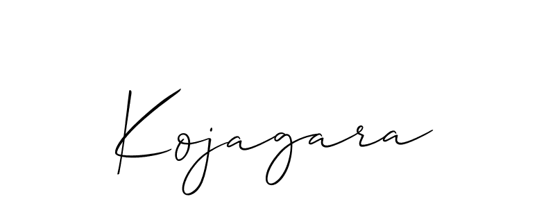 Kojagara stylish signature style. Best Handwritten Sign (Allison_Script) for my name. Handwritten Signature Collection Ideas for my name Kojagara. Kojagara signature style 2 images and pictures png