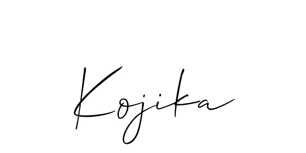 if you are searching for the best signature style for your name Kojika. so please give up your signature search. here we have designed multiple signature styles  using Allison_Script. Kojika signature style 2 images and pictures png