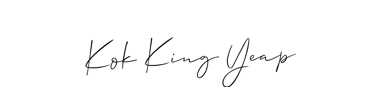 You can use this online signature creator to create a handwritten signature for the name Kok King Yeap. This is the best online autograph maker. Kok King Yeap signature style 2 images and pictures png