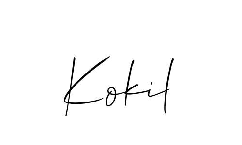 This is the best signature style for the Kokil name. Also you like these signature font (Allison_Script). Mix name signature. Kokil signature style 2 images and pictures png