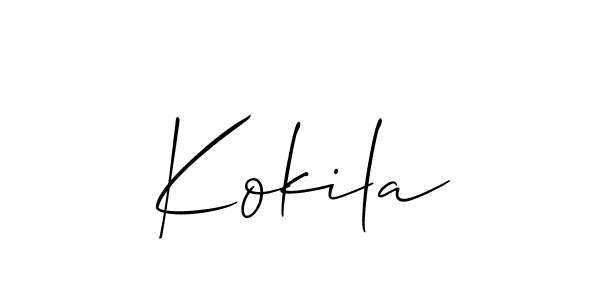 Best and Professional Signature Style for Kokila. Allison_Script Best Signature Style Collection. Kokila signature style 2 images and pictures png