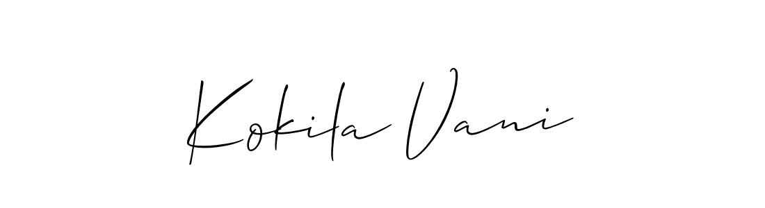 Check out images of Autograph of Kokila Vani name. Actor Kokila Vani Signature Style. Allison_Script is a professional sign style online. Kokila Vani signature style 2 images and pictures png