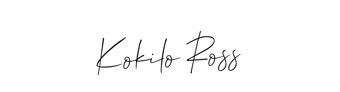 Best and Professional Signature Style for Kokilo Ross. Allison_Script Best Signature Style Collection. Kokilo Ross signature style 2 images and pictures png